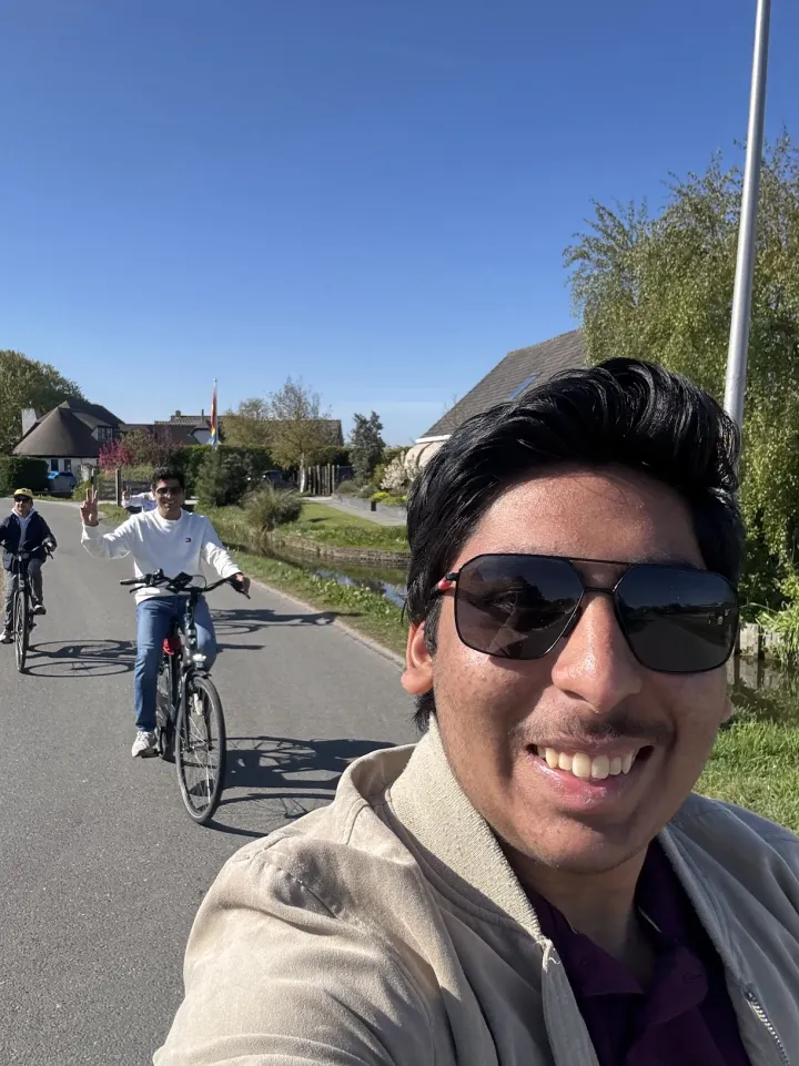 Cycling in Brandenburg with friends