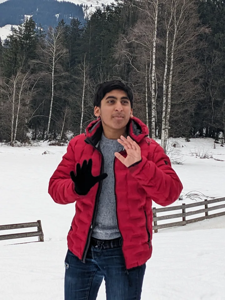 Snowball fight in the Alps
